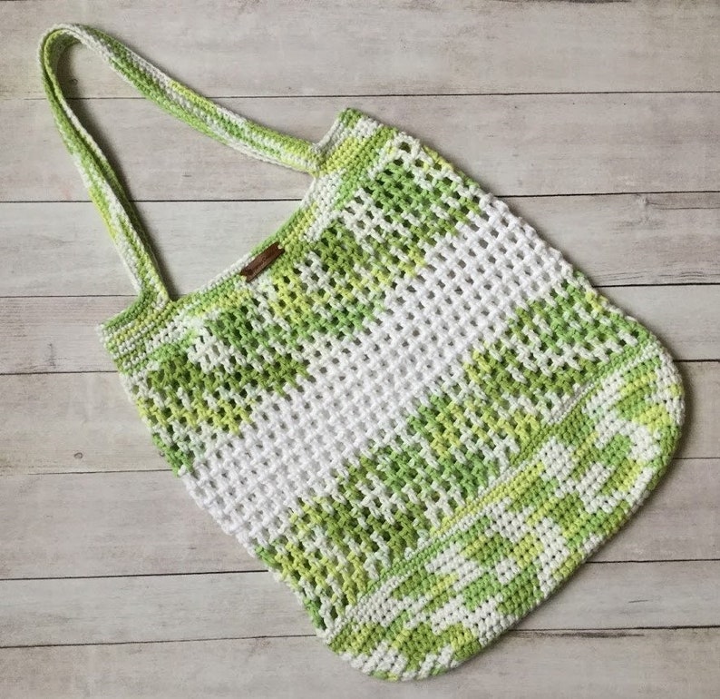 MARKET BAG PATTERN Pdf Instant Download Crochet Eco Friendly Market Bag ...