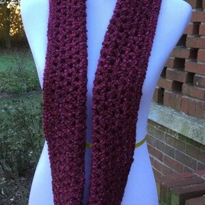 CROCHET INFINITY SCARF Bulky Hat Homespun Yarn Handmade Scarf and Hat ...