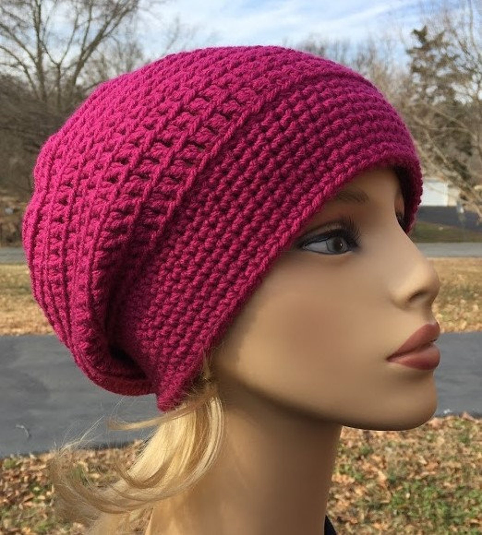 SLOUCH HAT PDF Pattern Crochet Slouch Hat Pattern Instant Download Easy ...