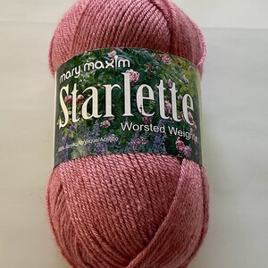 Mary Maxim Starlette Acrylic Yarn Color 084 Light Old Rose Lot Number ...