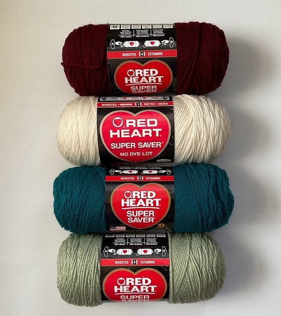 Red Heart Super Saver Light Gray Yarn - 3 Pack of 198g/7oz - Acrylic - 4  Medium (Worsted) - 364 Yards - Knitting/Crochet