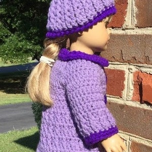 DOLL SWEATER PATTERN Crochet Doll Sweater and Hat Pattern for 18 Inch ...