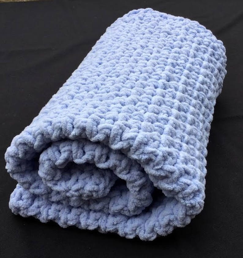 CROCHET BABY BLANKET Baby Boy Super Bulky Blanket Handmade Etsy