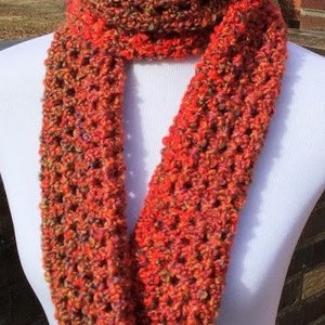 CROCHET INFINITY SCARF Homespun Yarn Handmade Scarf Chunky Soft and ...