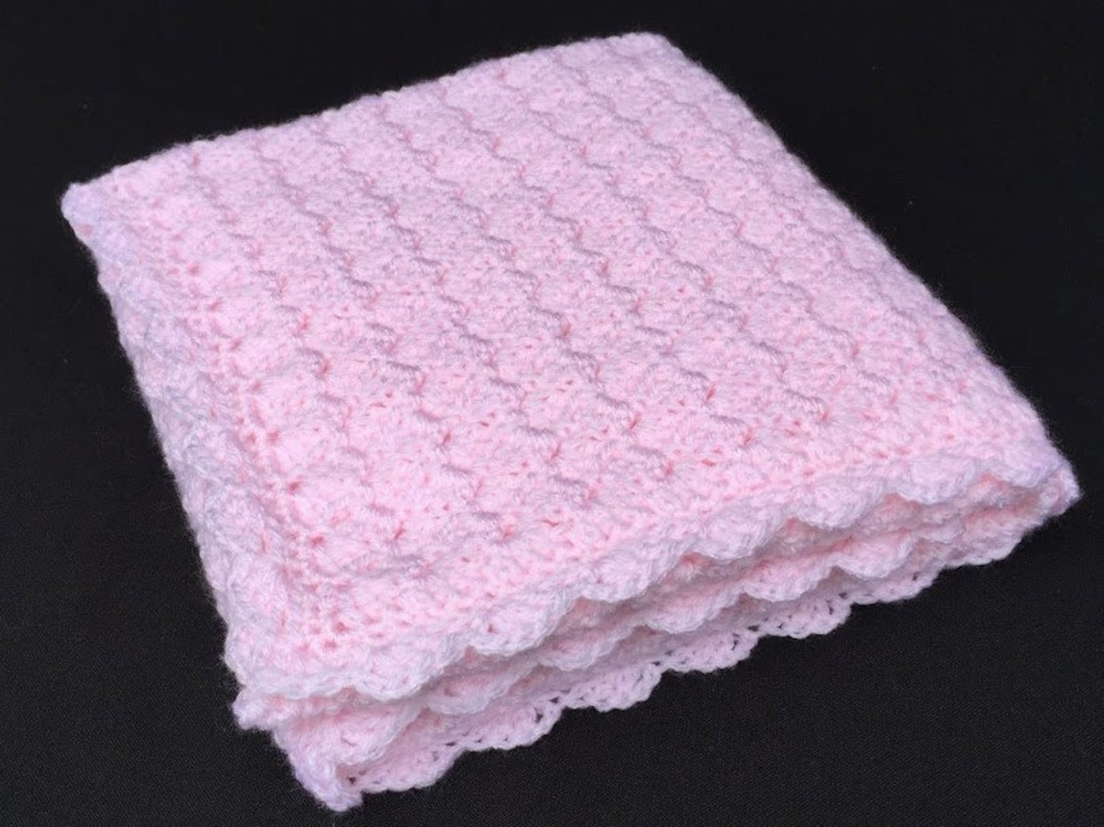 Baby Blanket PATTERN Slanted Shell Stitch Crochet Baby Blanket Etsy