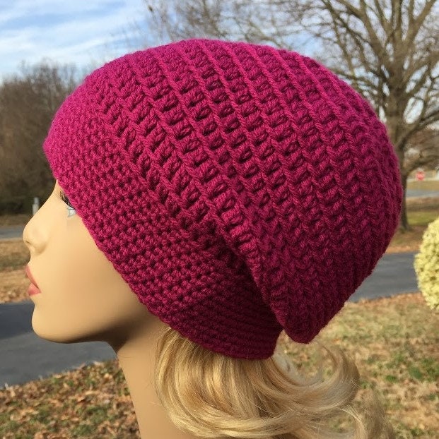 SLOUCH HAT PDF Pattern Crochet Slouch Hat Pattern Instant Download Easy ...