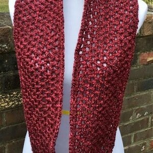 CROCHET INFINITY SCARF Bulky Hat Homespun Yarn Handmade Scarf and Hat ...