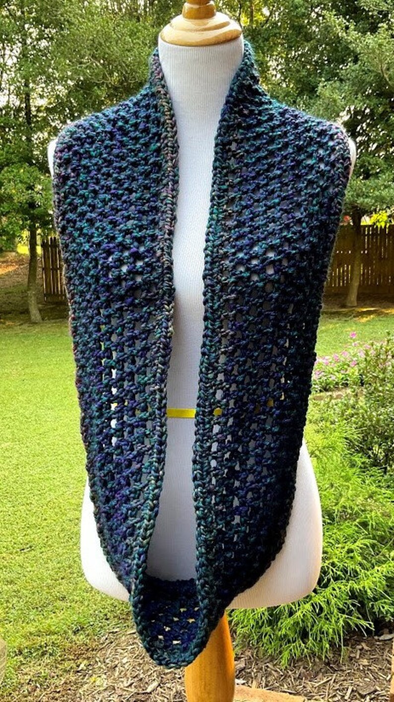 CROCHET INFINITY SCARF Chunky Scarf Homespun Yarn Handmade Neck Warmer ...