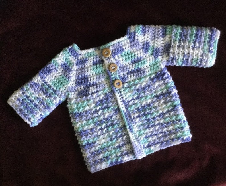 Blue Baby Sweater and Hat Crochet Baby Boy Sweater /& Hat Set Baby Shower Gift for Baby Homecoming Baby Outfit Handmade Infant Gift