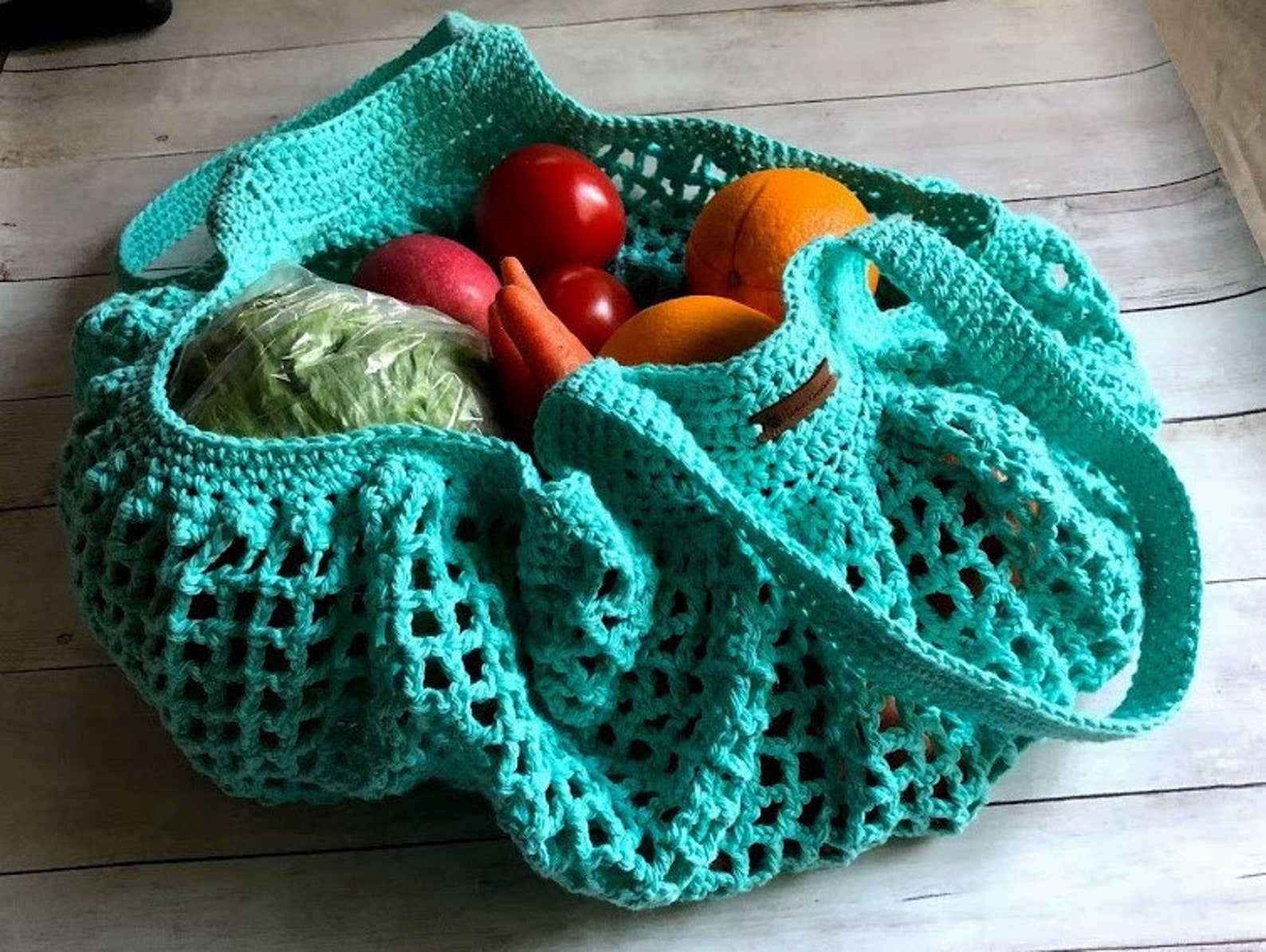 FRENCH MARKET BAG Eco Friendly Crochet Farmer's Market Bag Etsy