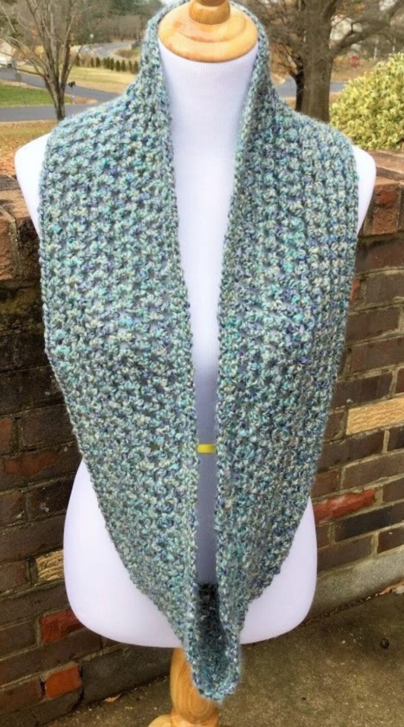 CROCHET INFINITY SCARF Chunky Hat Crochet Homespun Yarn Bulky Infinity ...