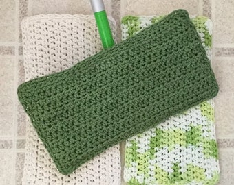 ECO Friendly SWEEPER COVERS Cleaning Crochet Sweeper Pads Handmade Reusable Cotton Mop Covers Wet or Dry Fits Standard Size Sweepers Mops