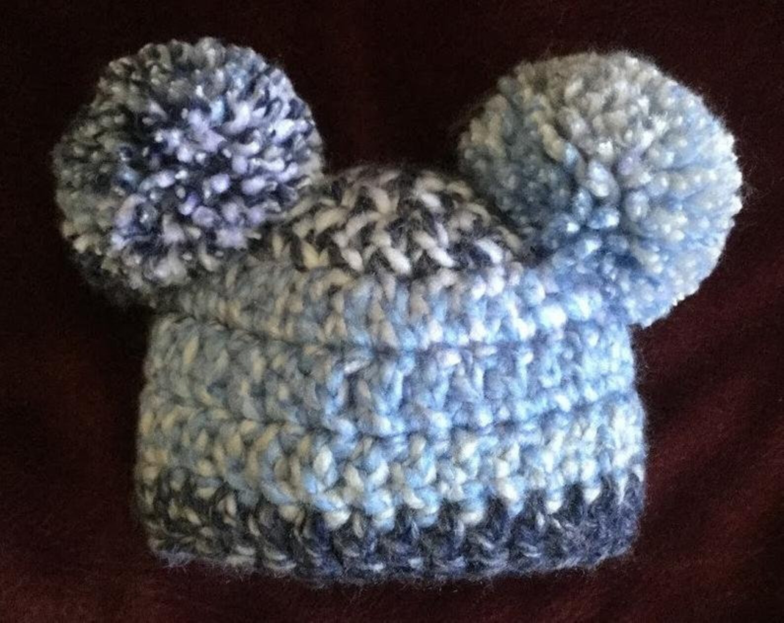 CROCHET PDF PATTERN Baby Pom Pom Hat Pattern Crochet Chunky Baby ...