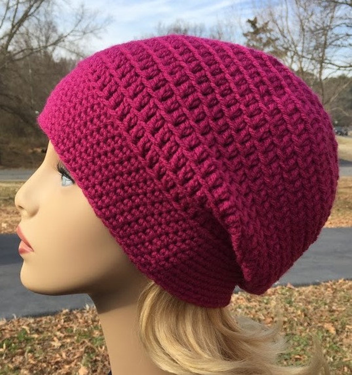 SLOUCH HAT PDF Pattern Crochet Slouch Hat Pattern Instant Download Easy ...
