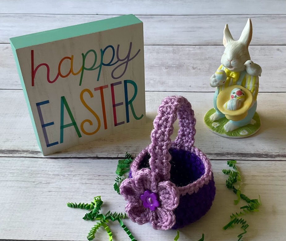 CROCHET PATTERN Easter Mini Basket Pattern Pdf Pattern Instant Download ...