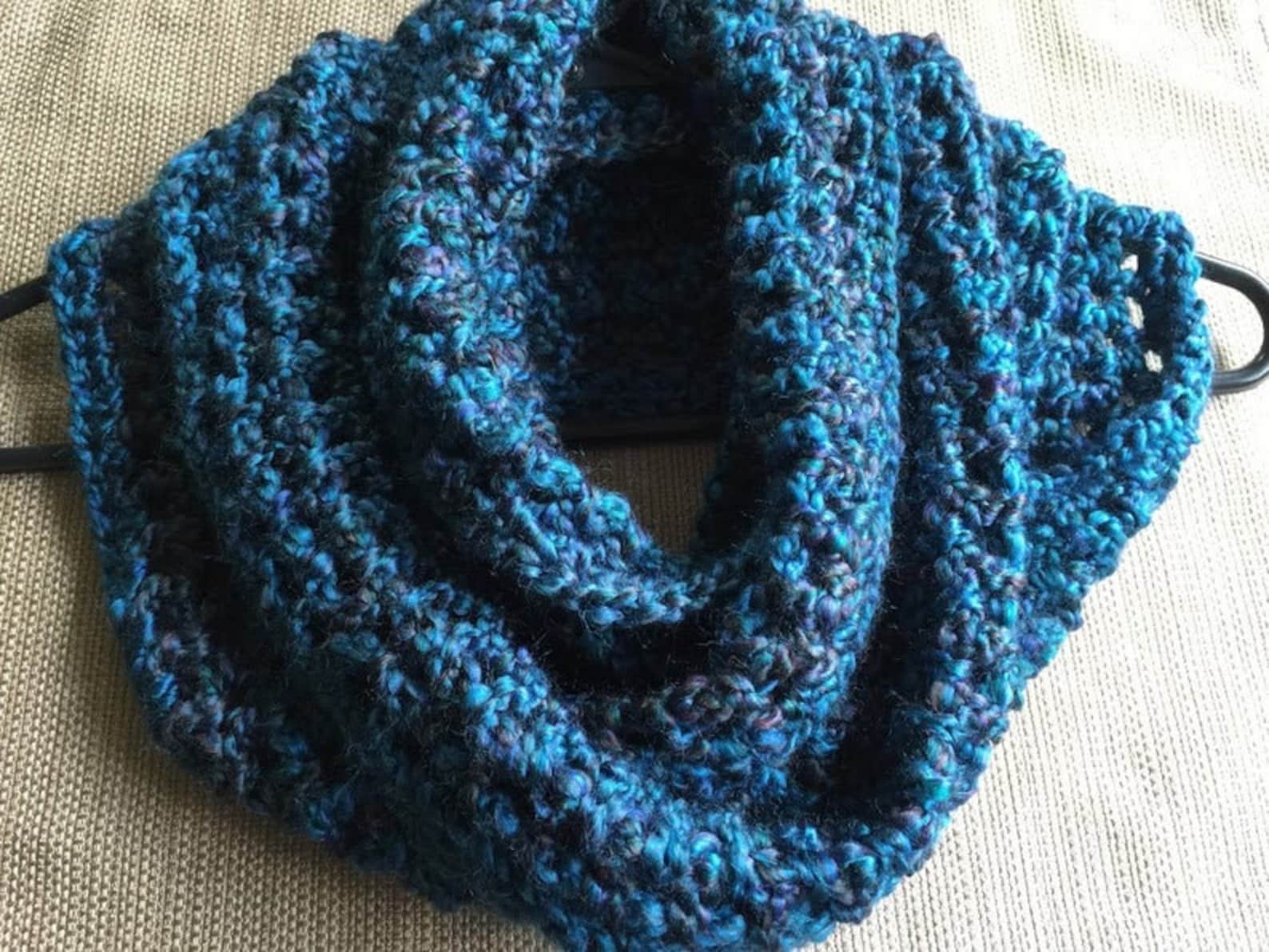 SCARF PDF PATTERN Crochet Infinity Scarf Pattern Instant Download Easy ...