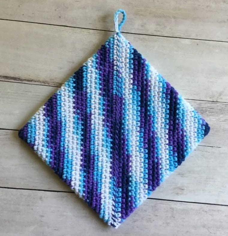 CROCHET POTHOLDER & STAR Flower Eco Friendly 100 Cotton Etsy