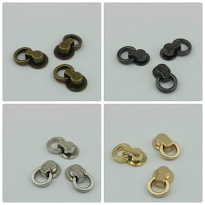 Geldbörse Fix Schnalle Seite Stecker Kette Halter Link Strap Schraube D-Ring 7 mm 1/4 Zoll Gold Silber Schwarz Lanyard Gürtel Schuhe Leathercraft Hardware