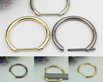 Horseshoe Handbag Connector 10/100pcs Bag Hardware Gold Gunmetal Metal Clip Clasp Buckle Purse Strap Handles Screw D Rings Shackle