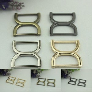 10 stücke Strap Slider Tasche Hardware Rechteck Doppel Loop Metall Schnalle Teller Gold Silber Gunmetal Bronze Geldbörse Handtasche, Die Großhandel 36 mm