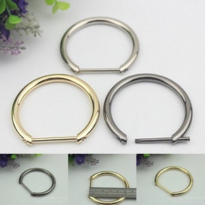 Horseshoe Handbag Connector 10/100pcs Bag Hardware Gold Gunmetal Metal Clip Clasp Buckle Purse Strap Handles Screw D Rings Shackle