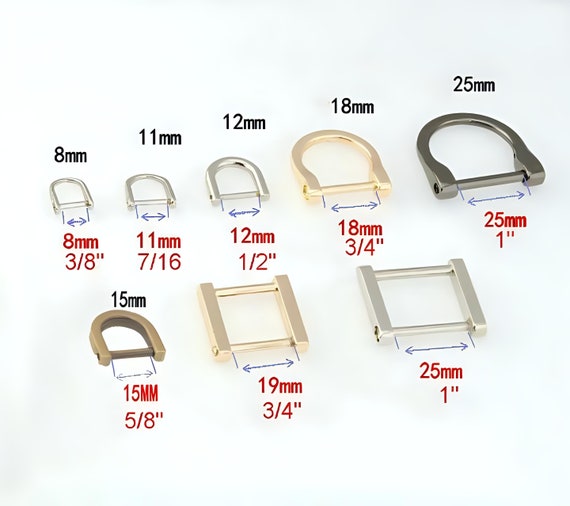 D-ring Screw Buckle Square Rectangular Clasp Thick Zipper Puller Horse Shoe  Vachette Webbing Strap Holder Connector Purse Bag Belt Hardware -   Sweden