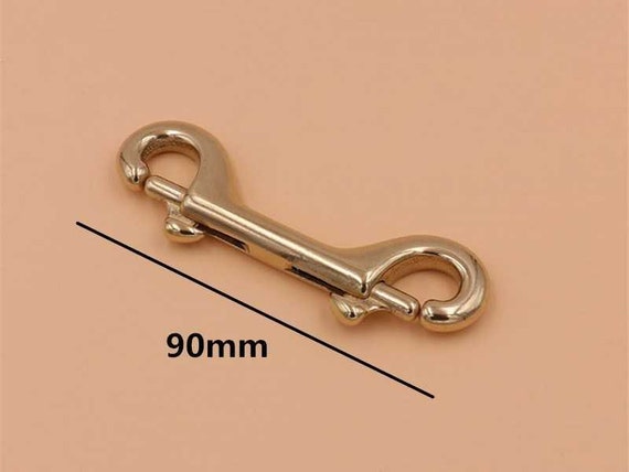 Black 2 Pieces joyMerit Double End Trigger Clips Heavy Duty Alloy Snap Hook Key Chain Luggage Strap