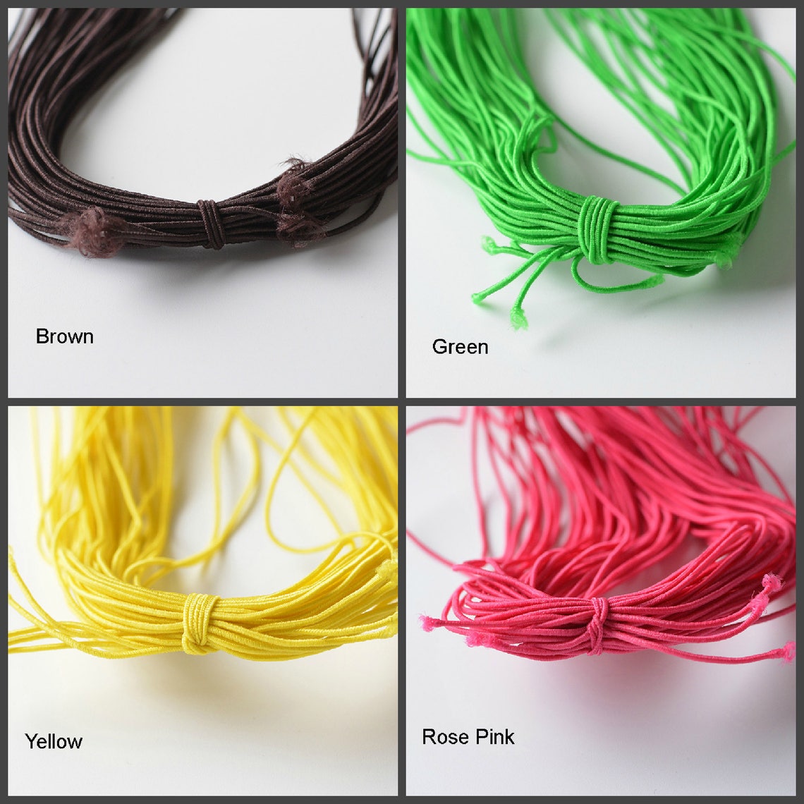 1mm Round Elastic Cord String Thread Stretchy Bungee Rope - Etsy
