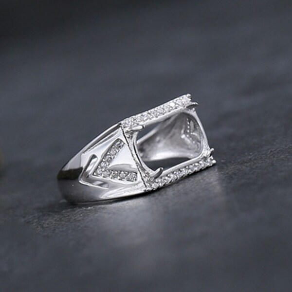 Ring Settings Without Stone White Gold Etsy