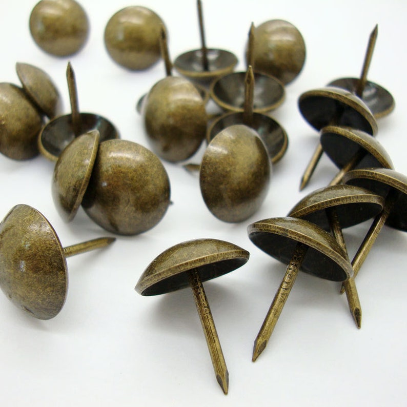 Round Upholstery Tack Screw Head Nail Clavos Pin Pushpin Etsy