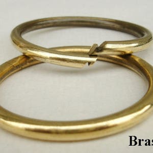 Jumplock in ottone massiccio 32-50 mm 1 5/16 2" Clip di bloccaggio Snap Jump Ring Portachiavi Libro Legatura Tenda Foglia Rame Fai da te Accessori Hardware Lavorazione della pelle