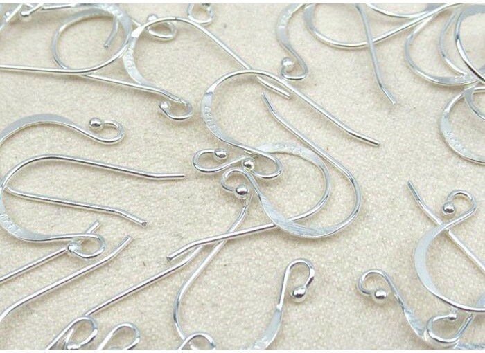 Sterling Silver Fish Hook Earring Wires 11x19mm Earring Etsy