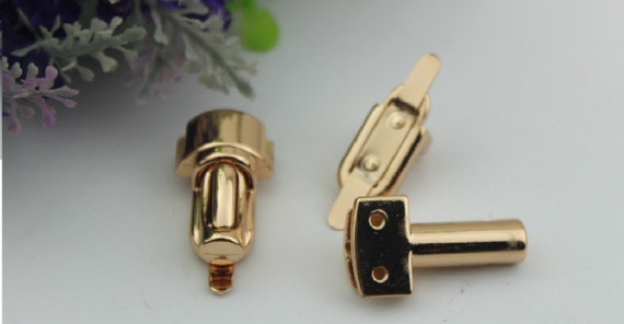 Buy Metal Tuck Lock Thumb Lock 35 20mm 1-7/16 3/4 Silver Gold Rectangle  Shape Catch Lock Latch Clasp Clutch Purse Handbag Hardware Repair. Online  in India 