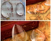 Clear Glass Cabochon Oval Heart Drop Flatback Dome Cap Seal Tile Cameo Vase Filler 10 25 30 40 50 mm 3 8 3 4 1 2 inch Wholesale Bulk Lot