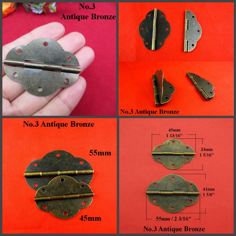 Ancient Antique Bronze/brass Tone Iron Brass Flower Furniture Etsy UK