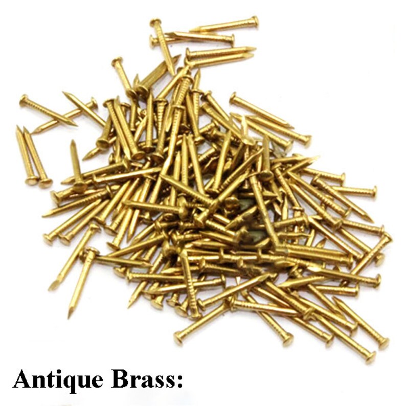 Ancient Vintage Style Antique Brass Tone Brass Small Screw Etsy