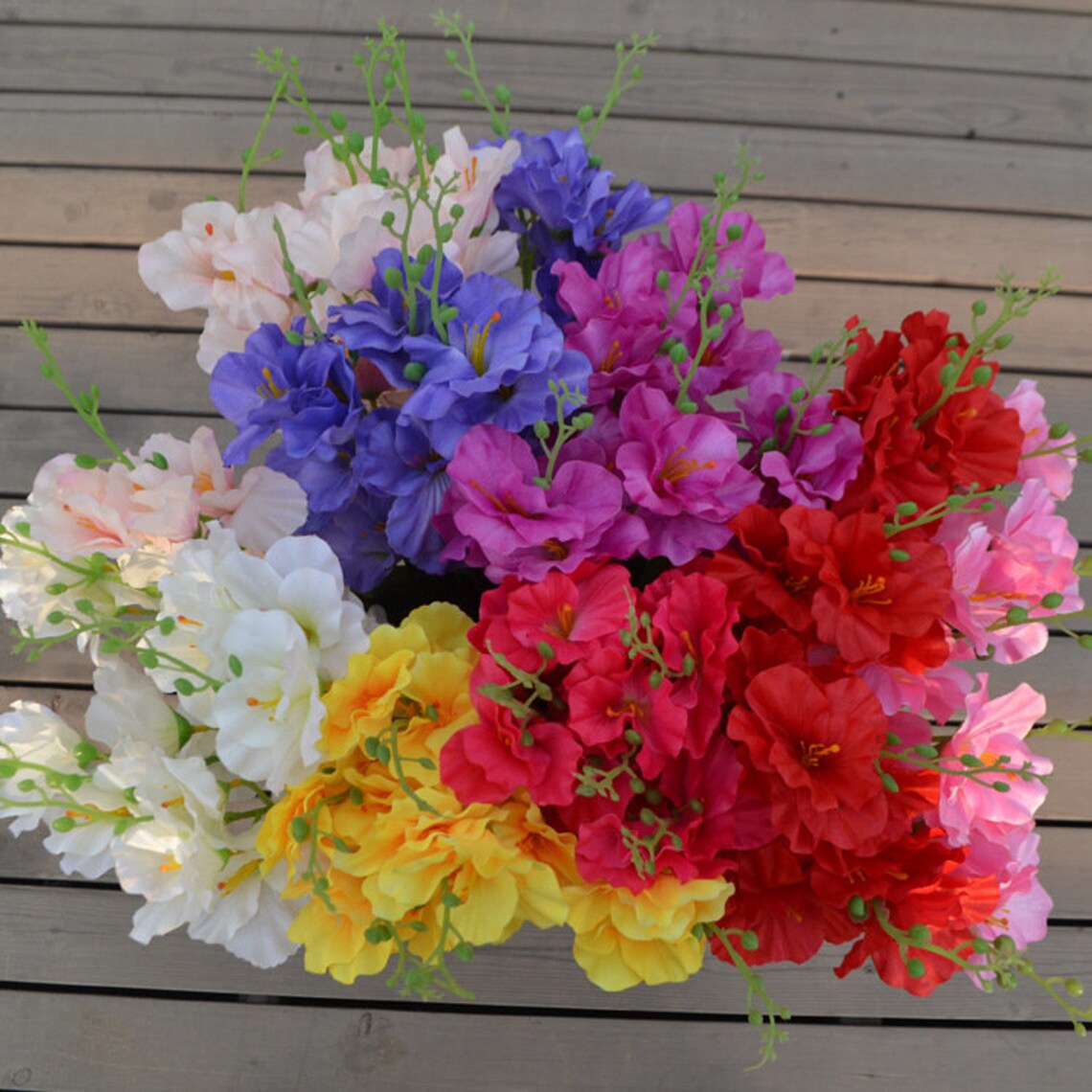Artificial Silk Gladiolus Flowers For Wedding Crown Door Etsy