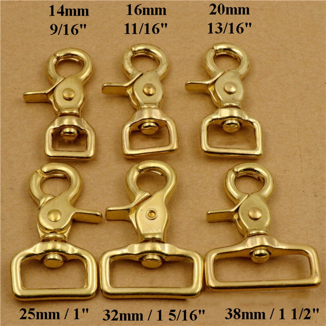 Solid Brass Scissor Snap Square Eye Swivel Trigger Snap Hook Etsy