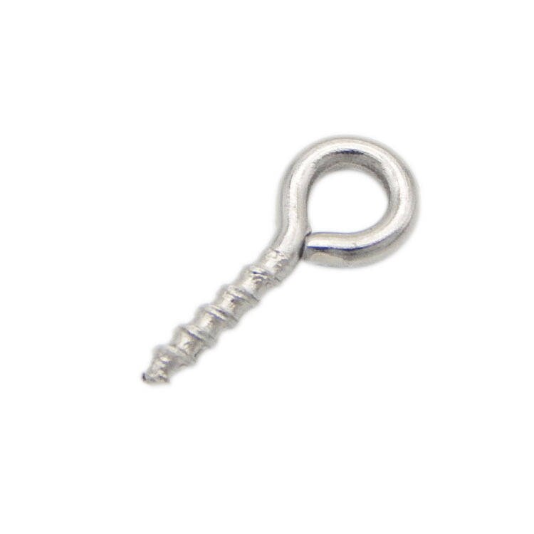 150 Tiny 8mm Stainless Steel Screw Eye Pin Bails - The Craft Armoury