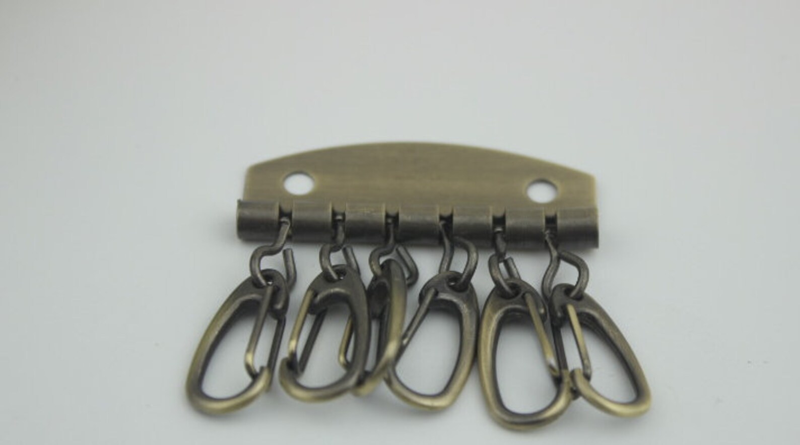 6 Hooks Metal Key Holder Plate 47mm 1 14/16 Pouch Spring Etsy
