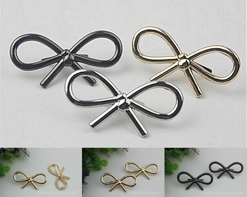 6 Pieces 21x19mm Bow Charms For Jewelry Making Wholesale Lots Bulk  Accessories For Jewelry Men A12288