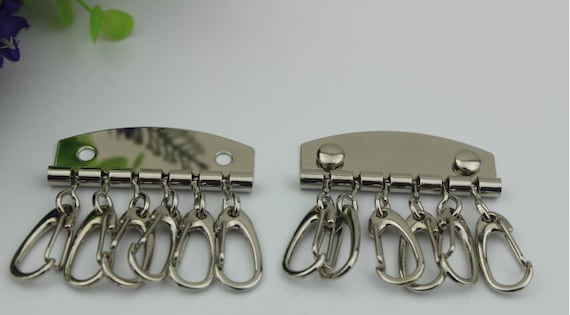 VILLCASE 20 pcs Key fob Alloy Keychain Clasp Keychain Hook Key Carabiner  Key Snap Hooks DIY Key Ring Clasps Metal s Hooks Claw Clasp Buckle Alloy