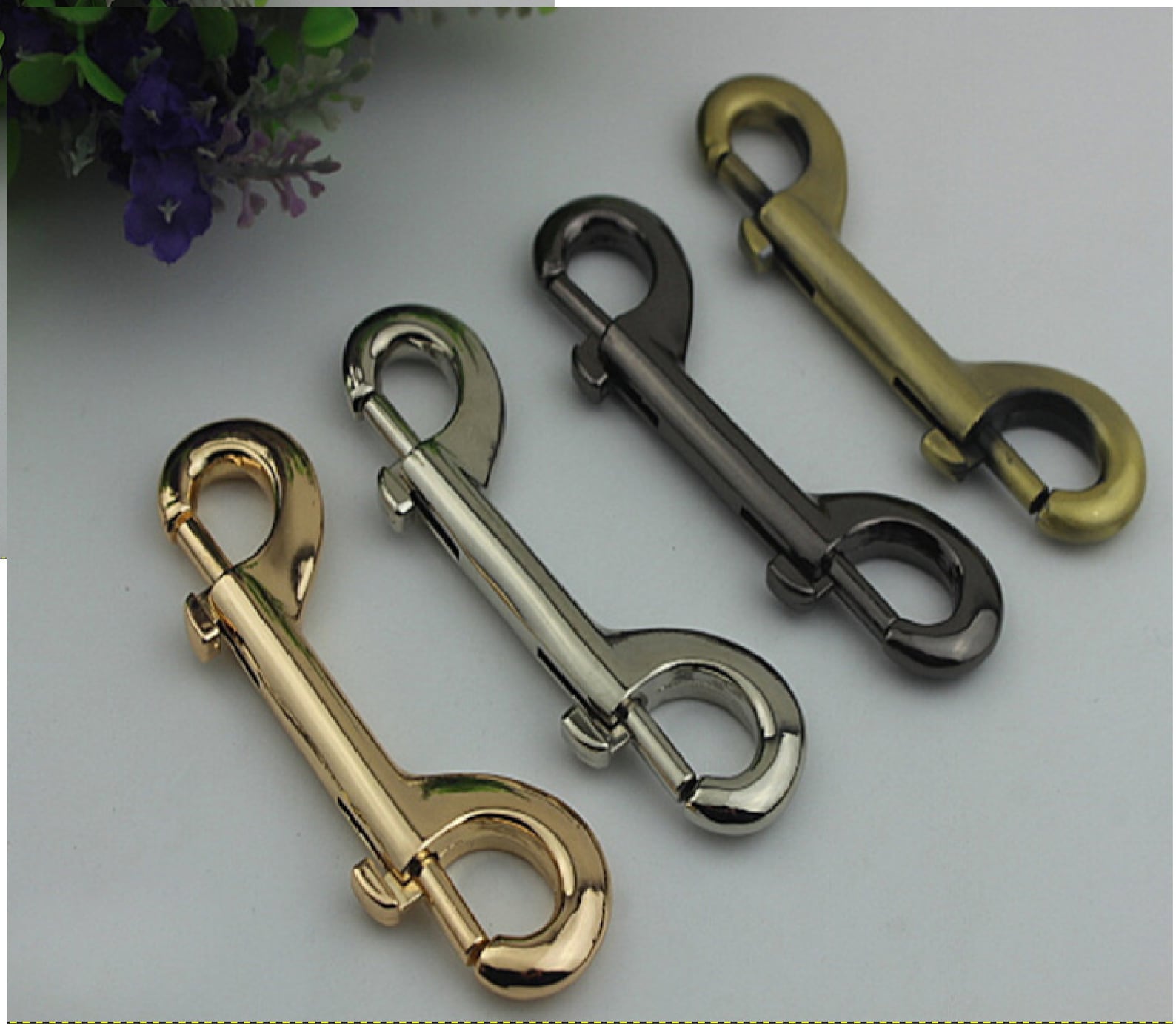 Metal Swivel Hook Lobster Clasp Double Ended Bolt Snap Clip Etsy