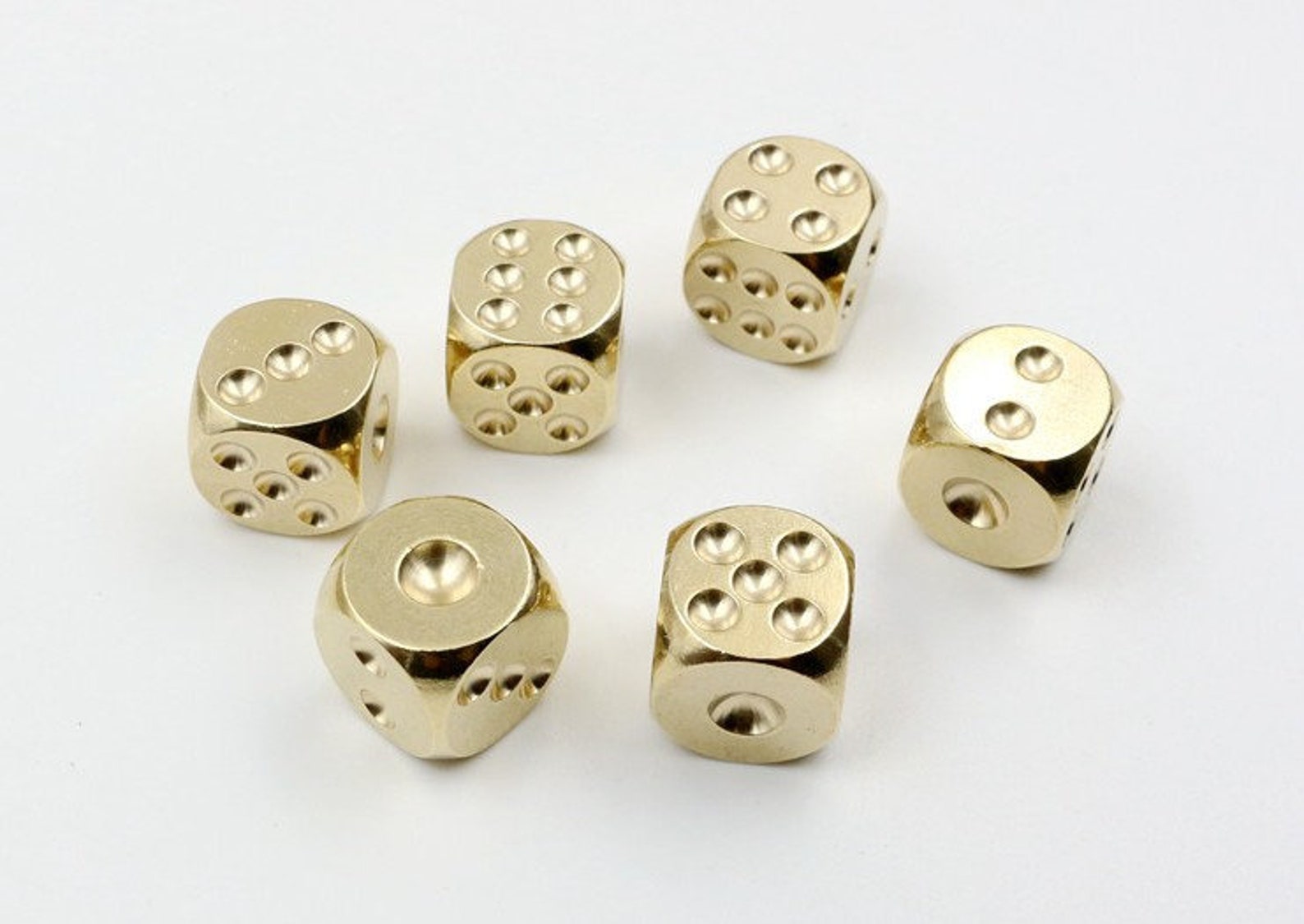 Solid Brass Dice Charm 13x13mm 1/2 1/2 Inch Paperweight Etsy