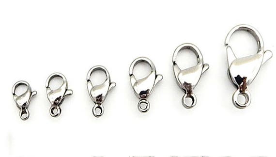 50-100 Parrot Round Lobster Clasp Fastening Finding Jewellery Necklace Bracelet