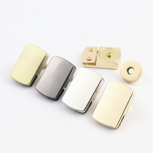 Magnetverschluss 33 mm 1 1/4 "Geldbeutel Charm Organizer Gepäck Hardware Gold schwarzes Schloss Kein Schlüsselverschluss kleine Tasche Clutch Metall Zubehör