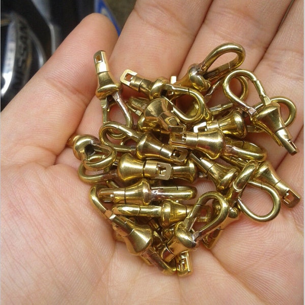 Solid Brass Pocket Watch Swivel Clip Chain Snap Hook 24 28 mm 1 1 1/8 inch Buckle DIY Hardware Accessories Leathercraft Wholesale