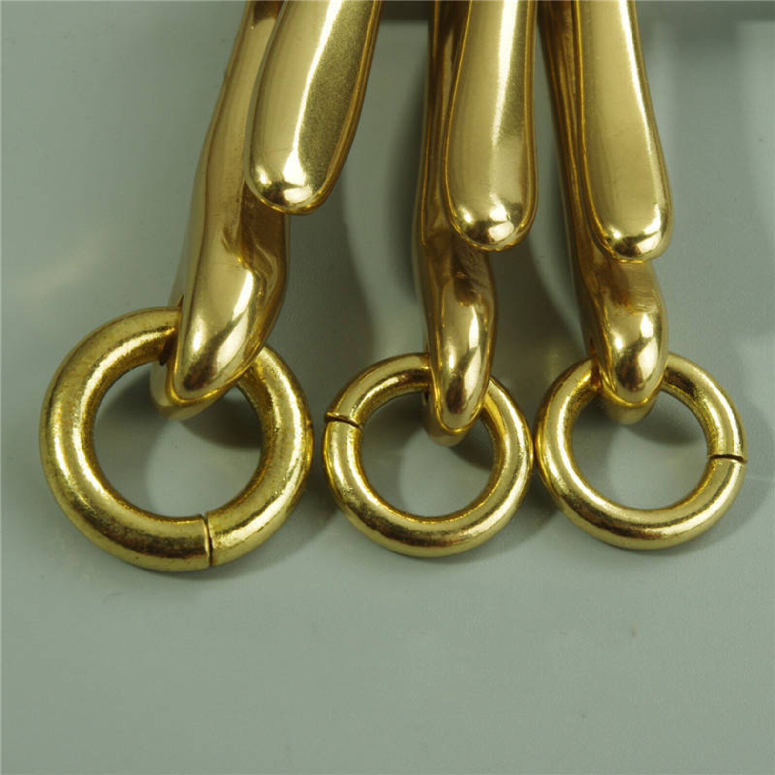 Solid Brass U Hook Belt Hook Key Ring Hook Fishhook Snake Etsy