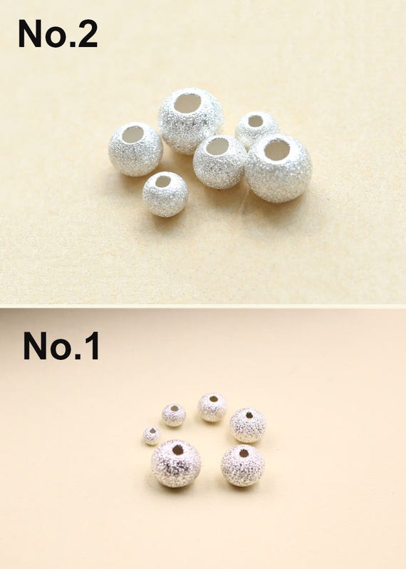 200pcs Sterling Silver 925 Beads 2mm, 2.2mm, 2.5mm, 3.0mm, Spacers