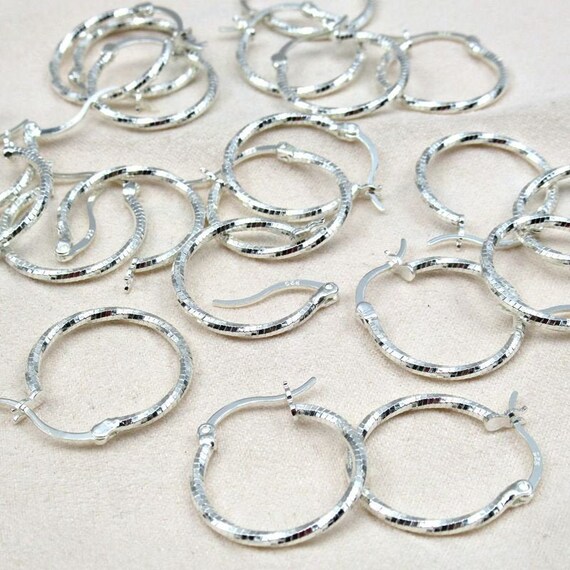 Wholesale Sterling Silver Strong Hoop Earrings for Jewelry Making,  Wholesale Earwire and Findings, Jewelry Making Chains Supplies Wholesaler